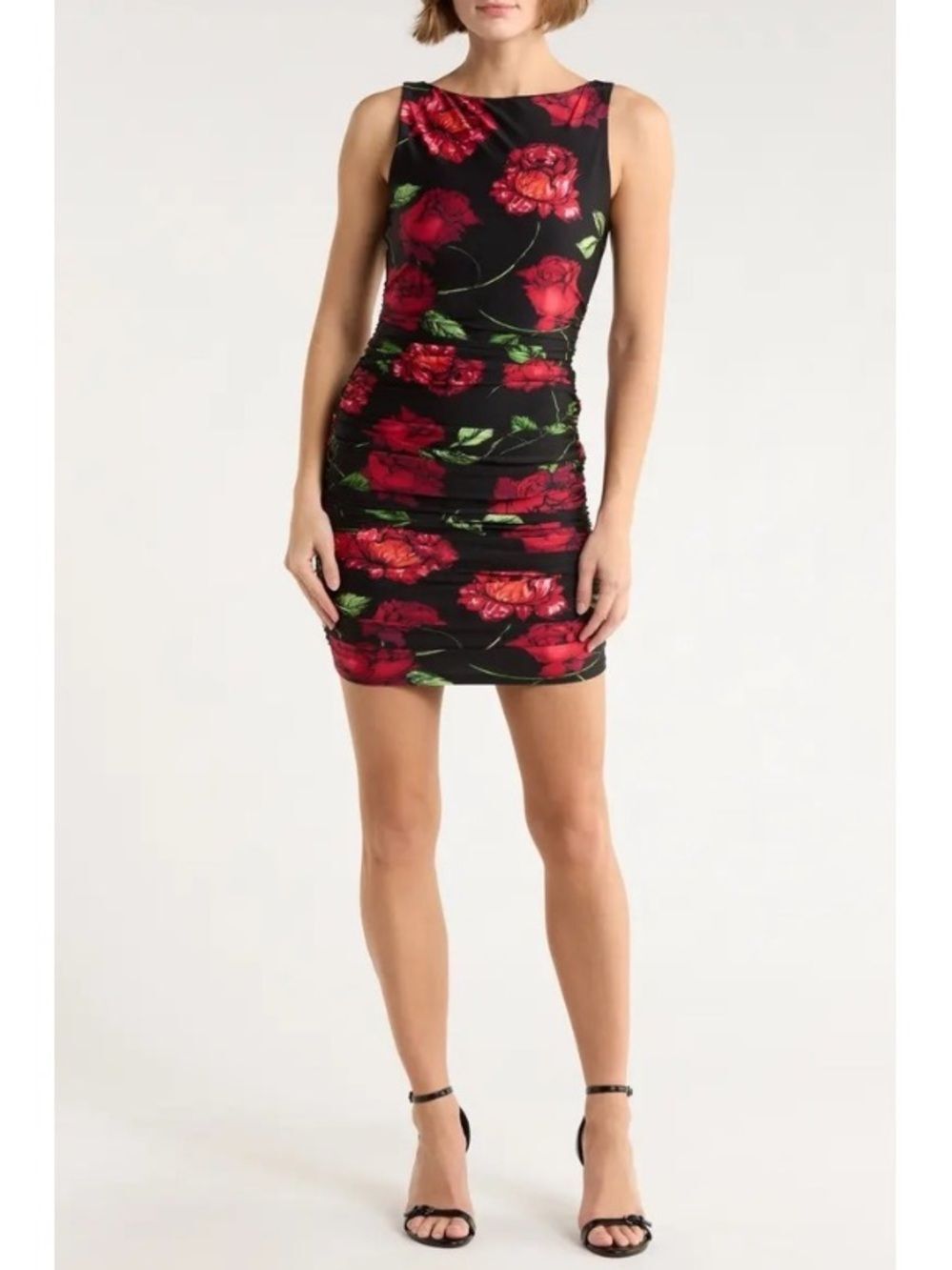 Afrm Women's Black and Red Bodycon-dresses